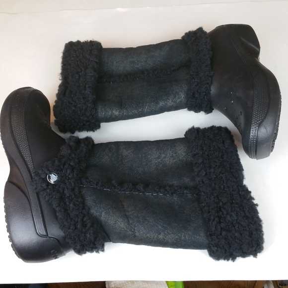 crocs nadia boots women's